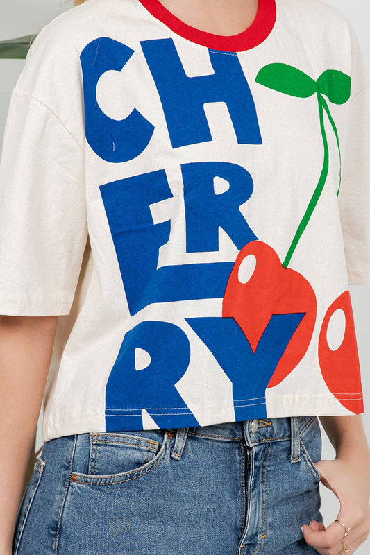 Cherry Crop Top