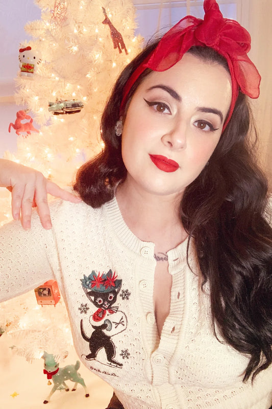 SALE Muffy on Ice Cropped Cardigan