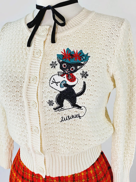 SALE Muffy on Ice Cropped Cardigan