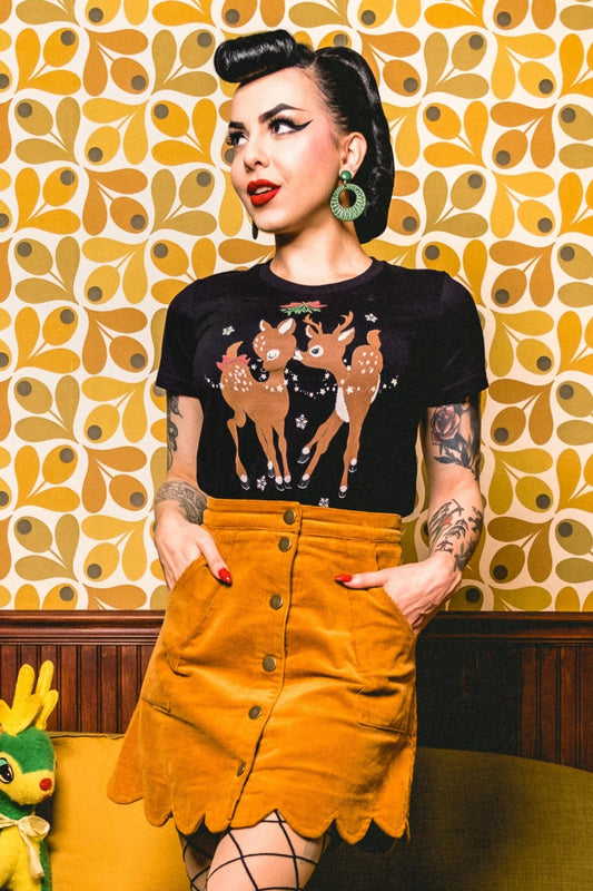 SALE Mistletoe Kisses Fitted Tee