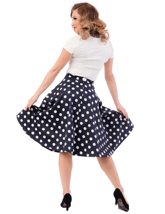 SALE Polka Dot Swing Skirt