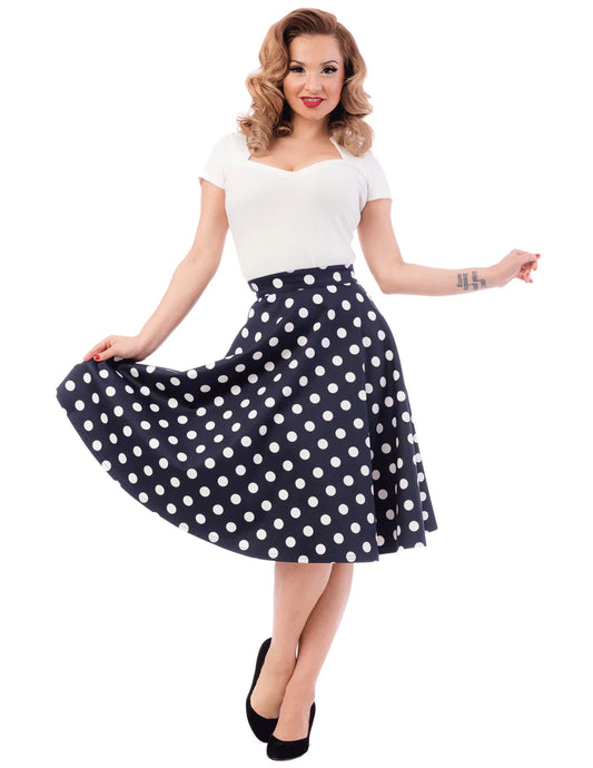 SALE Polka Dot Swing Skirt