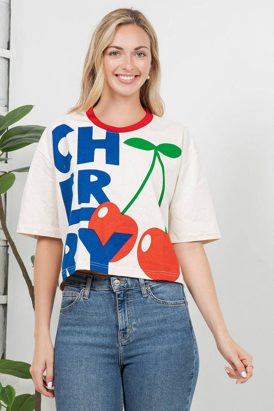 Cherry Crop Top