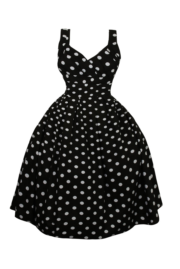SALE Polka Dot Midi Swing Dress
