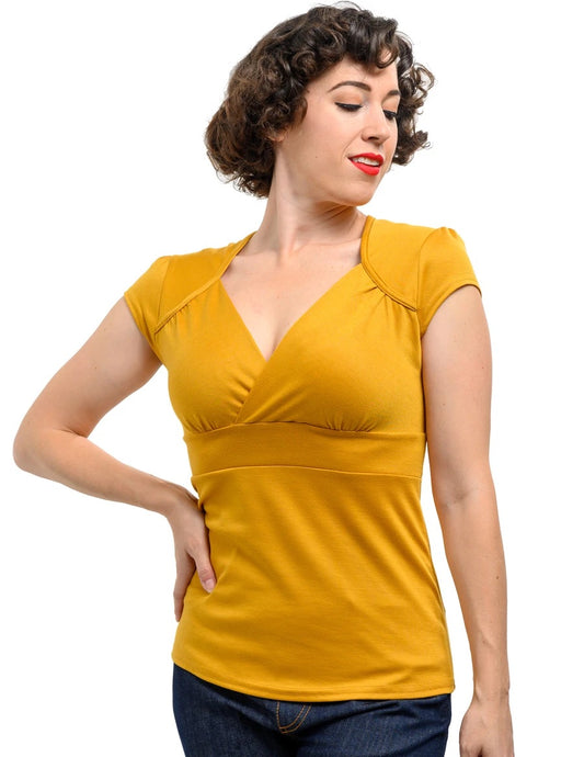 SALE Steady Yellow Mustard Top