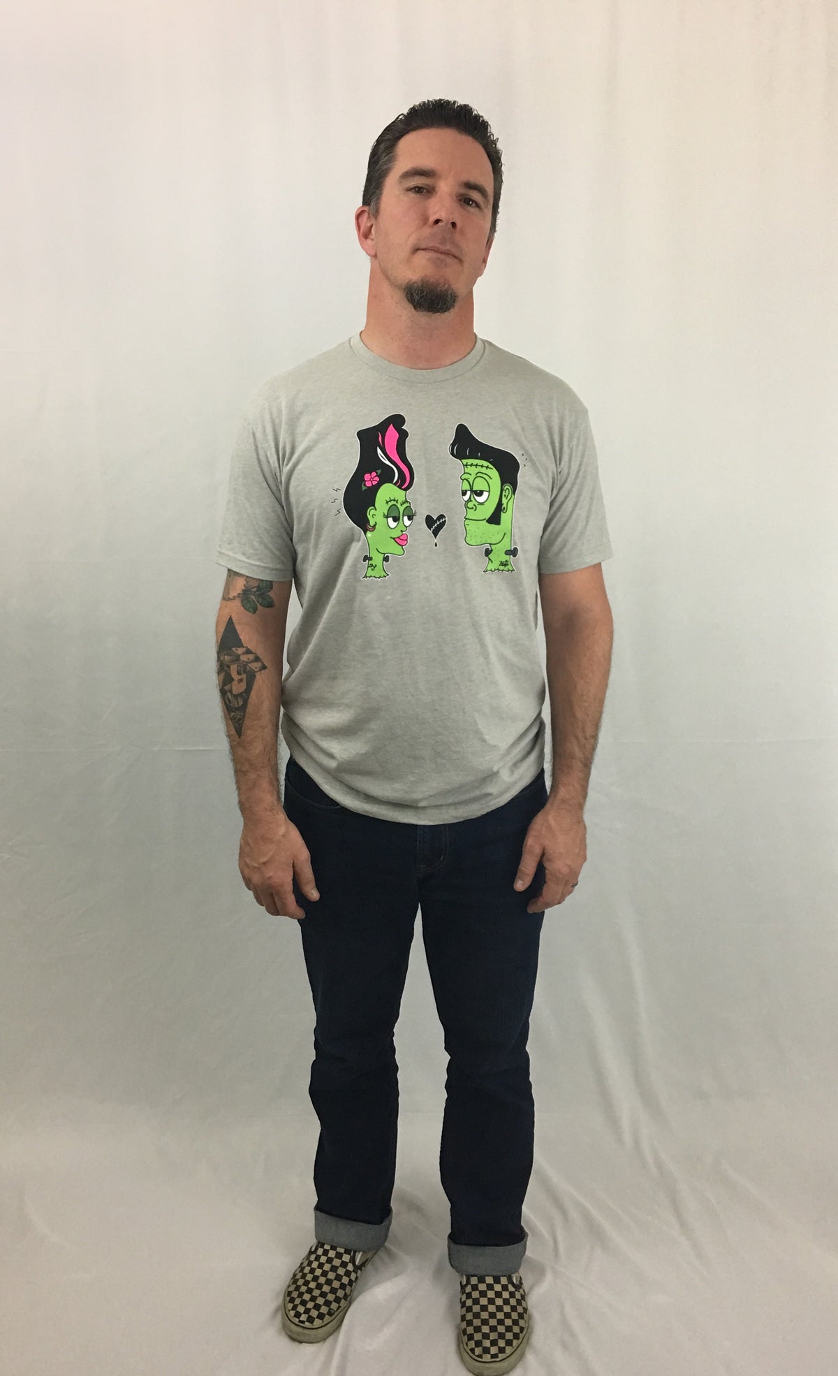 Franken Couple T-Shirt in Putty