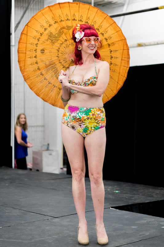 Tropical High Waisted Bikini