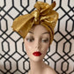 Tootie's Turbans - Gold Lame Long Tie Turban