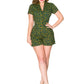 Green Ditsy Playsuit