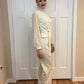Vintage 1970's Ivory 2 Piece Pant & Top