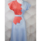 1940's Sawtooth Color Block Dress