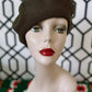 French Wool Beret in Olive Green