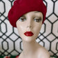French Wool Beret in Burgundy