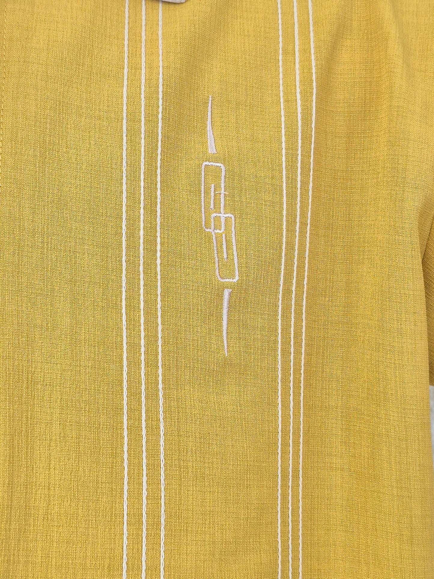 The Harper Bowler in Mustard/Cream