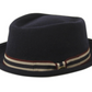 Wool Fedora in Navy