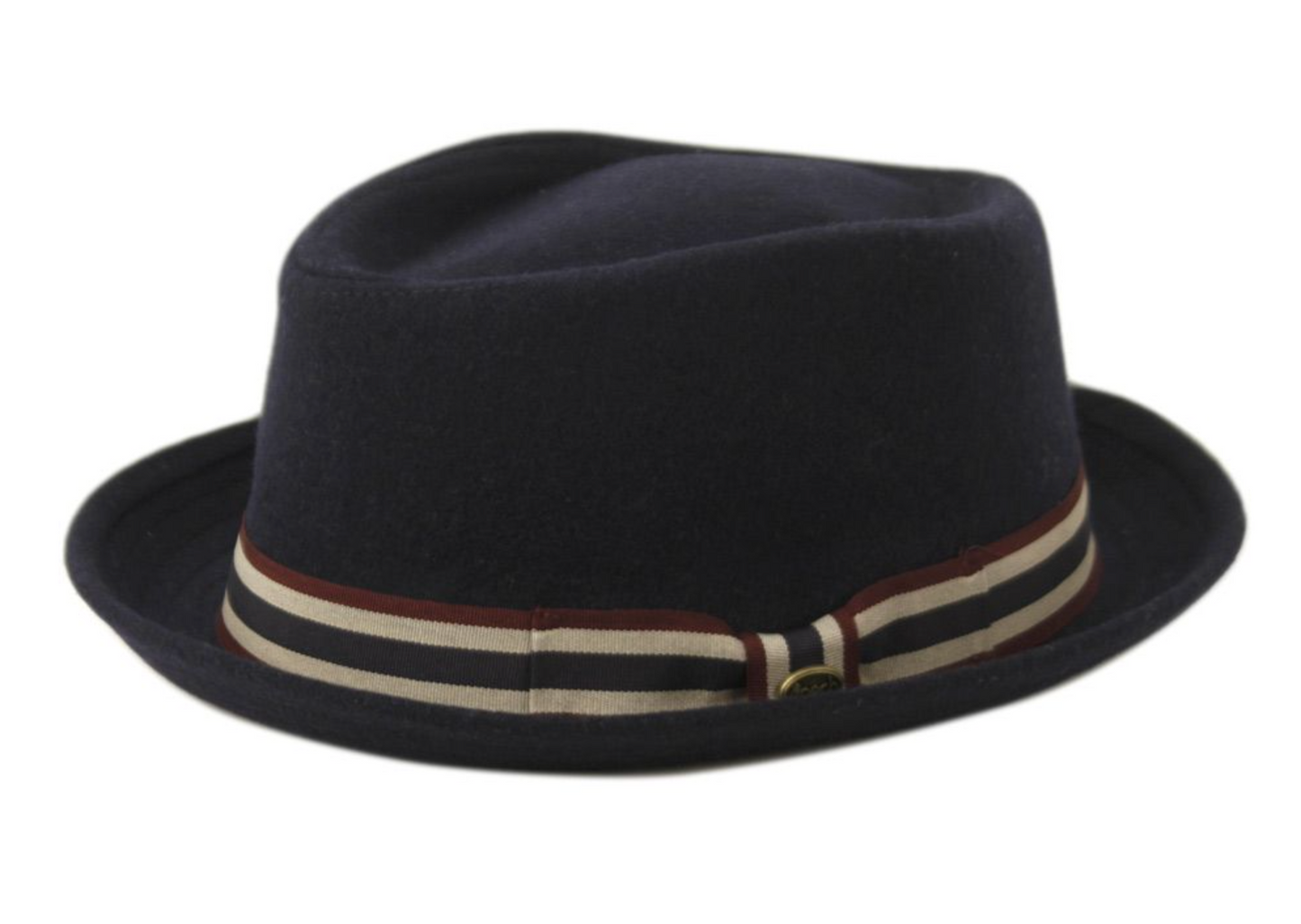 Wool Fedora in Navy