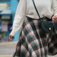 SALE Plaid Swing Skirt
