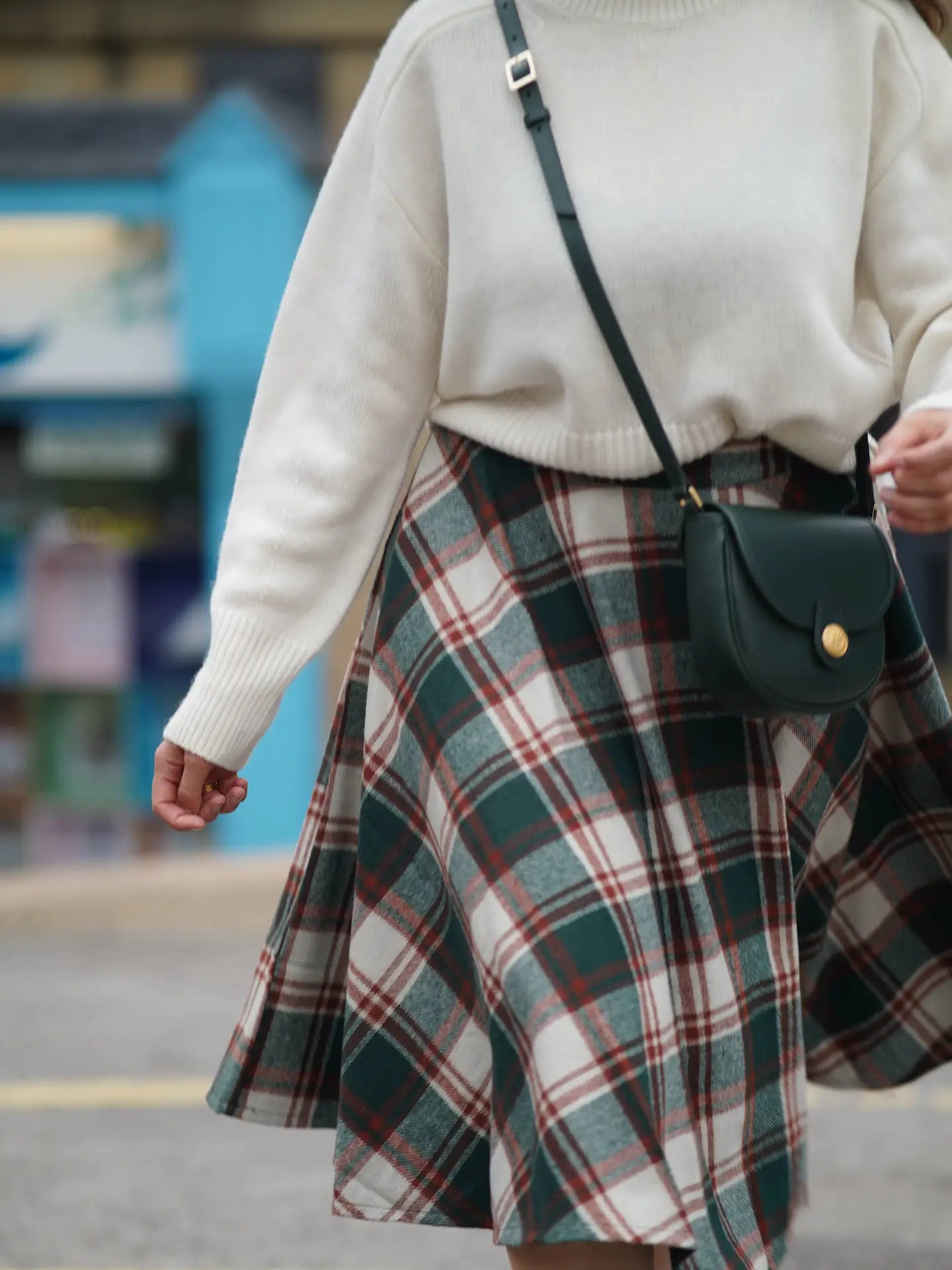 SALE Plaid Swing Skirt