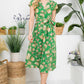 40s/50s Style Vintage Floral Print Dress