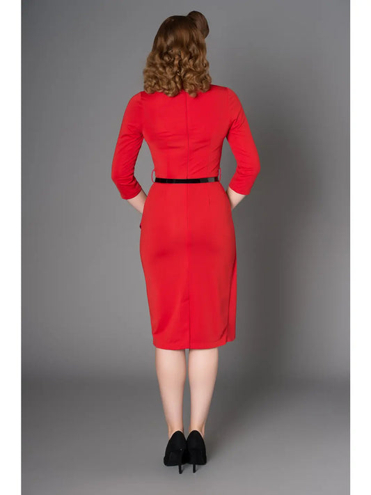 40's Style Red Dress