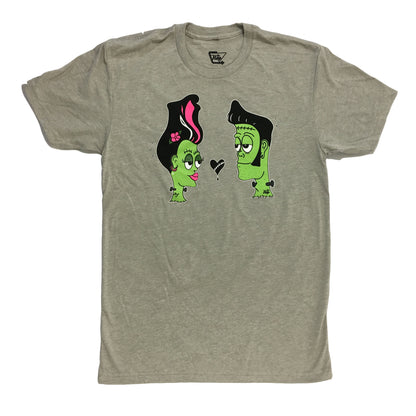 Franken Couple T-Shirt in Putty